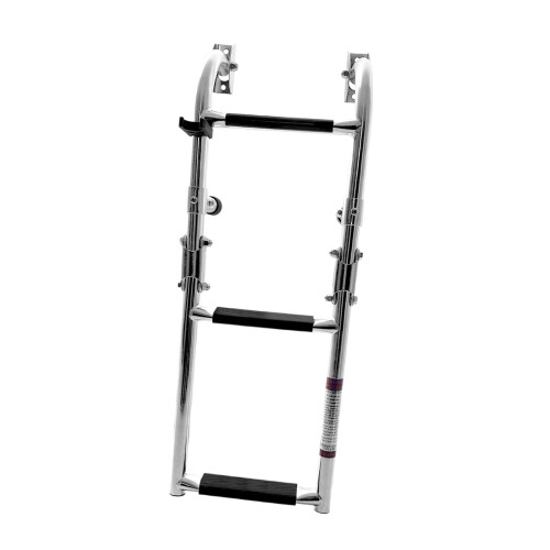 Foldable Compact Ladder Non Slip Swimming Pool Extension Telescoping 2