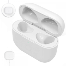 Custodia di ricarica per cuffie compatibile con 3 custodie di ricarica Custodia di ricarica wireless da 450 mAh Sincronizzazione Bluetooth A