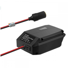 DC 18V to 12V Step Down Converter compatible with Makita 18V Battery, Power Wheels Battery Adapter, Cigarette Li
