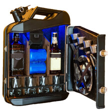 Custom Original Gift for, Red Jerry Can Whiskey Bar