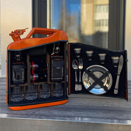 Custom Original Gift for, Red Jerry Can Whiskey Bar 2