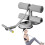 Portable Multifunctional Women's Gray SitUp Training Device 1