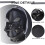 Gimp Mask Wicked Demon  Leather Mask with Plush Lining Adjustable Back Tie Removable Ref: 3188 3