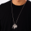 Collana gotica con scheletro e teschio, collana punk con ciondolo, gioielli e accessori 2