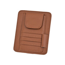 Car sunShades ticket clip glasses clip multifunctional-Brown