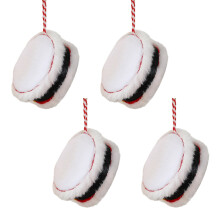 Weihnachtstrommel-Ornament, Stoffschaum-Weihnachtsbaumschmuck-C