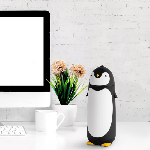 Penguin από ανοξείδωτο χάλυβα φιάλη κενού ταξιδιού κούπα τσαγιού νερό καφέ μπουκ 1