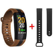 Bracelet connecté pour sportifs, traqueur d'activité étanche avec moniteur de fréquence cardiaque et de sommeil, podomètre et écran couleur