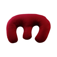Breast Pillow, Massage Breast Pillow with Zipper, Portable Soft Massage Neck Pillow, Support Pillow for Beauty Salon for Sleeping, Red