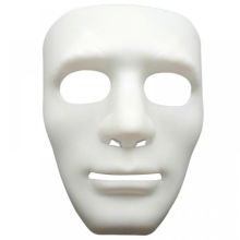 (Wit) Maskerademasker Halloween Cosplay Masker Kostuum Volledig Gezichtsmasker Maskeradekostuum Accessoire Compatibel met Halloween Wit