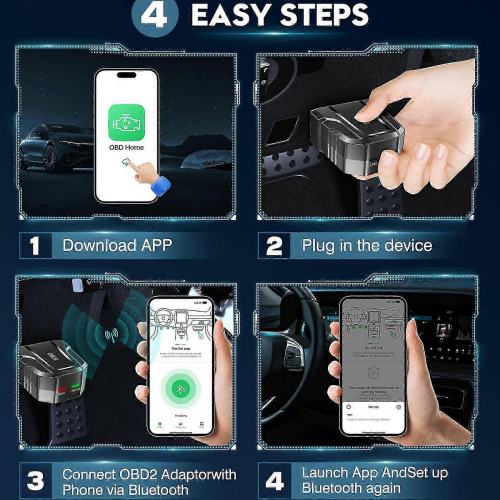 Scanner OBD2, leitor Bluetooth, ferramenta de diagnóstico automático sem fio compatível com iOS e Android, oferta 1