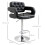 Homcom HOMCOM Adjustable Height Barstool Steel Pole PU Leather, Black 8