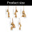 Stylish Christmas Tree Bell Pendant Decoration Metal-E 4