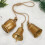 Stylish Christmas Tree Bell Pendant Decoration Metal-E 2