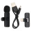 Microfon cu reducere a zgomotului cu sunet clar pentru creatorii de conținut, mini microfon omnidirecțional wireless, lavalieră Bluetooth, plug 1