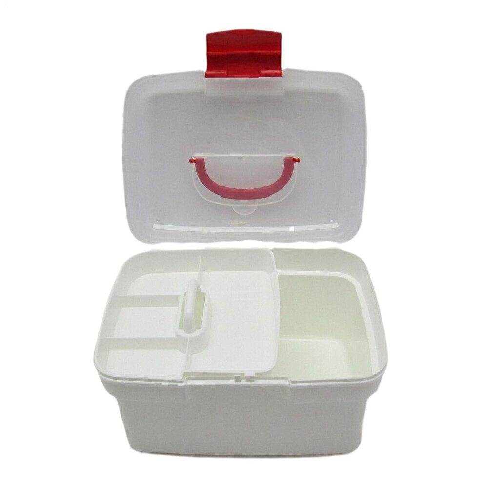 Generic Medicines Storage  Medication Box  Home Medication Organizer  Large Capacity, Lockable Lid