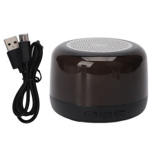 Altavoz Bluetooth inalámbrico con luces LED multicolor, mini altavoz portátil con sonido estéreo HiFi, iluminación RGB de 360 grados y batería
