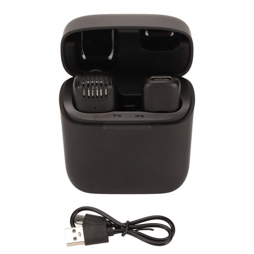 Ασύρματο μικρόφωνο πέτου Plug And Play για iPhone iPad, μικρόφωνο πέτου με τσιπ μείωσης 1