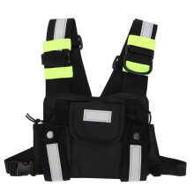 Versatile Communication Vest, Nylon Adjustable Shoulder Straps Radio Chest Harness For Kenwood Motorola Radios, Designed For Outdoor Activities And Da