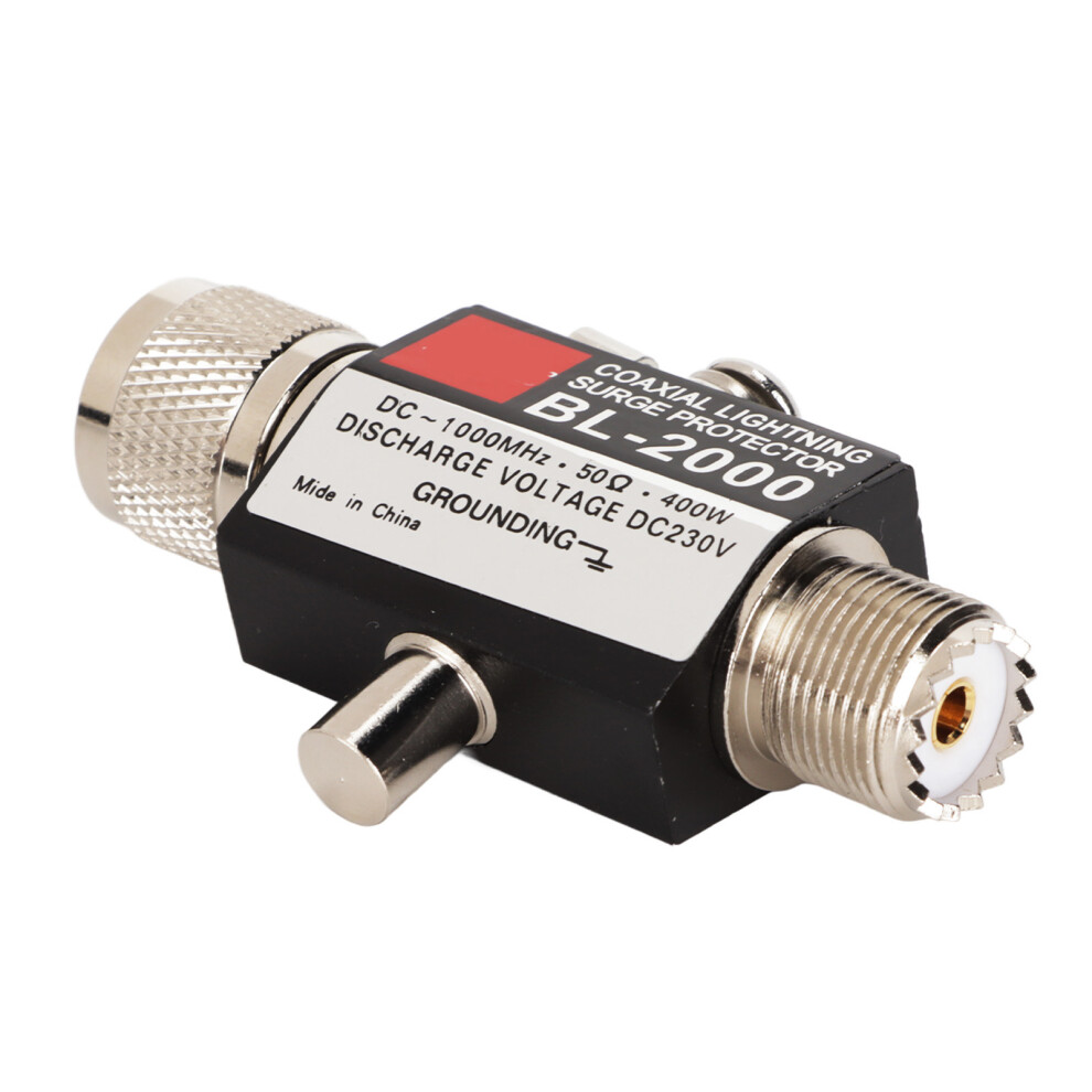 Uhf Lightning Arrestor With Ground Screw Connection For Easy Install, Coaxial Lightning Arrester Suppresses Surges And Protects Your Radio Equipment 9416038650758
