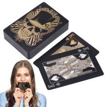 Skull Playing Cards, Black Poker Cards, PVC Deck for Family Game Parties