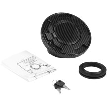 Coperchio del tappo del serbatoio del carburante, impermeabile, resistente alla ruggine con funzione di blocco, materiale in fibra di carbonio