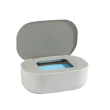 Moderne tissueboxhouder, vochtige doekjesverwarmer met slanke doosvormige behuizing, prachtige water- en stofdichte houder voor mondkapjes,
