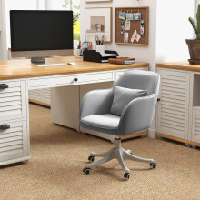 Vinsetto Office Chair with Rechargeable Vibration Massage Lumbar Pillow, Wheels