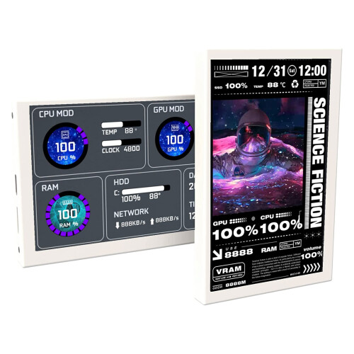 5-Zoll-Computer-Temperaturmonitor, 1