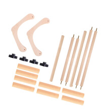 Houten borduurring met scrollframe, verstelbare desktop houten