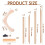 Houten borduurring met scrollframe, verstelbare desktop houten 3
