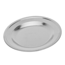 Tea bag saucer coaster tray, round holder, dish organizer, 410 stainless steel