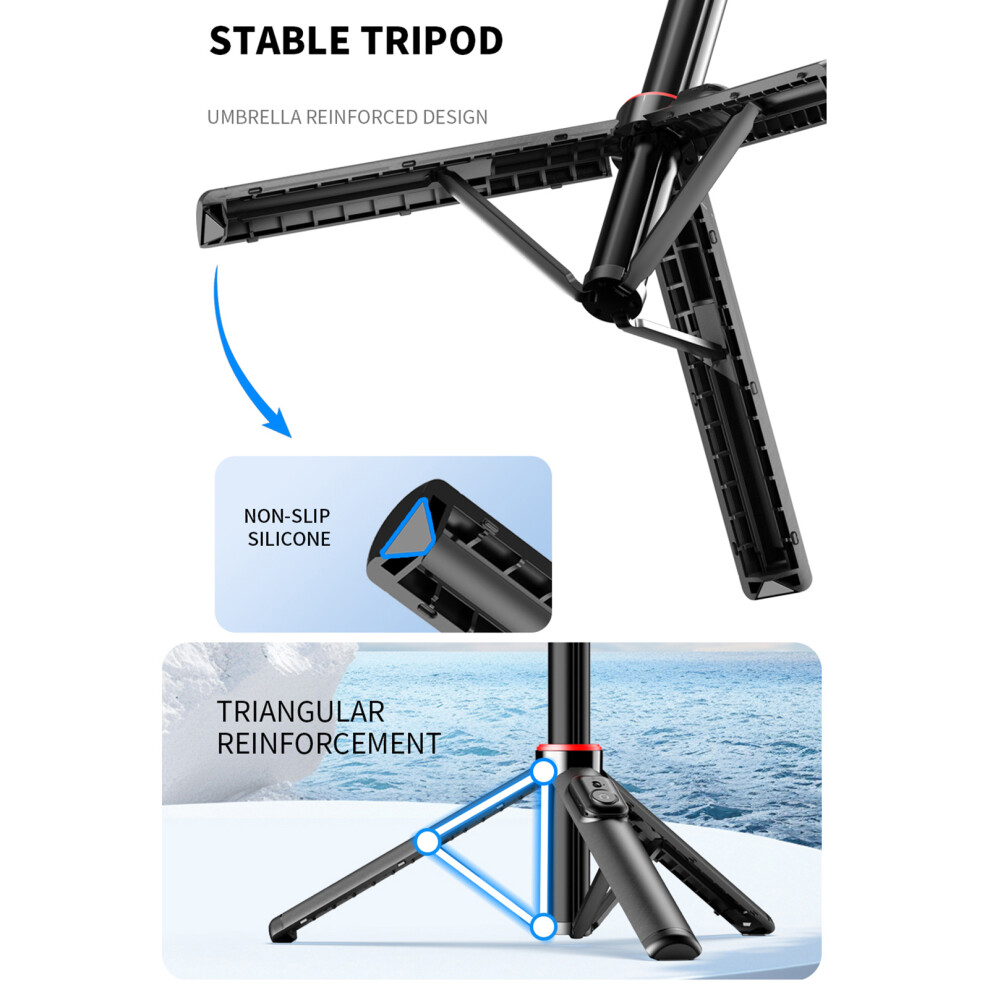 Ausziehbares Selfie-Stick-Stativ Fã¼R Telefon, Max. 8096320777519