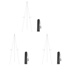 3X White Easel Stand for Display Wedding Sign & Poster-63InTall Easels for Display Holder-Collapsable Poster Easel