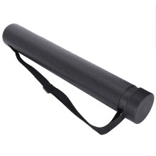 Circular Drawing Tube, Poster Tube, Telescopic Painting Tube, for Maps, Travel Posters, Drawings, Documents (Black)