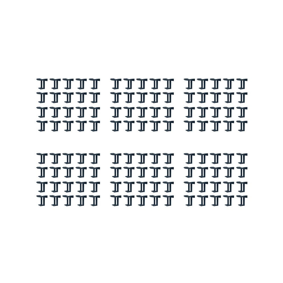 120Pcs Photovoltaic Panel Drainage Buckle Surface Plate Solar Panel Water Drain Clip For Solar Panel Draining Black 40Mm 4712880692928