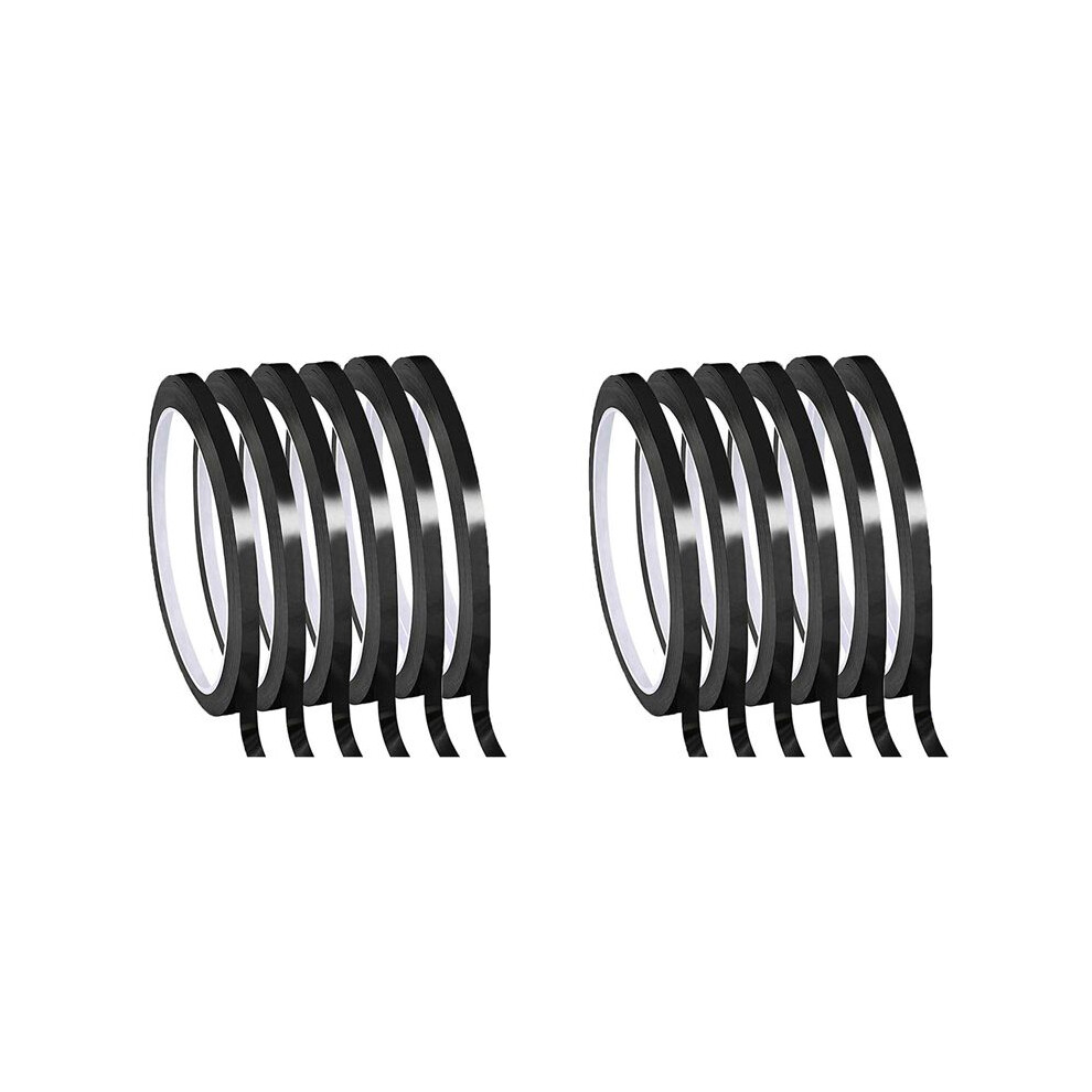Whiteboard Pinstripe Tape 12 Rolls 1/8Inch Thin White Board Dry Erase Line Gridding Tape (Black) 4713800706848