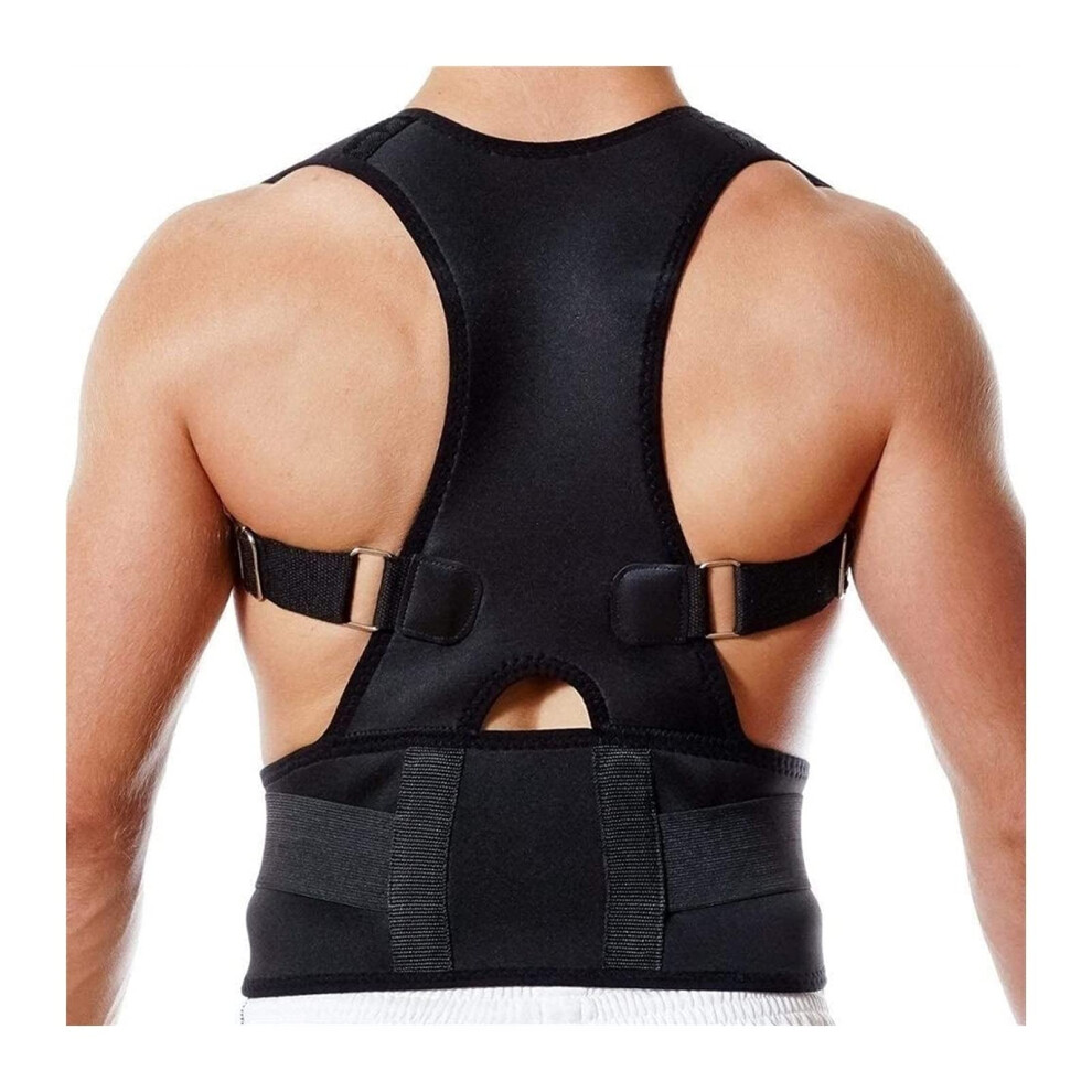 Posture Corrector with Adjustable Back Support for Men and Women Lumbar Chronic Pain, Nerves  Herniart (L) X