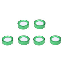 Green Plastic 7cm Dia Sponge Finger Wet Money Cashier 6 Pcs