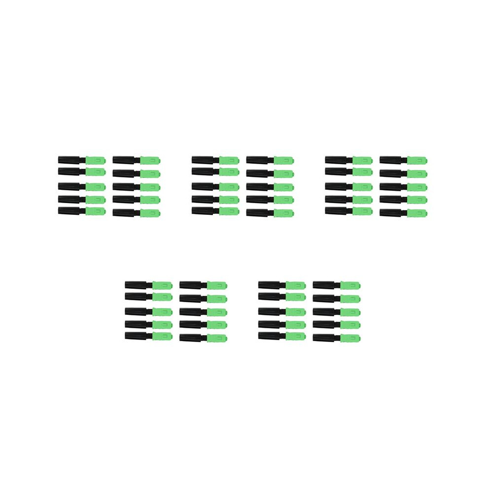 50Pcs Ftth Embedded Quick Connector Sc/Apc Green Plastic Fiber Optic Connector 4712705328148