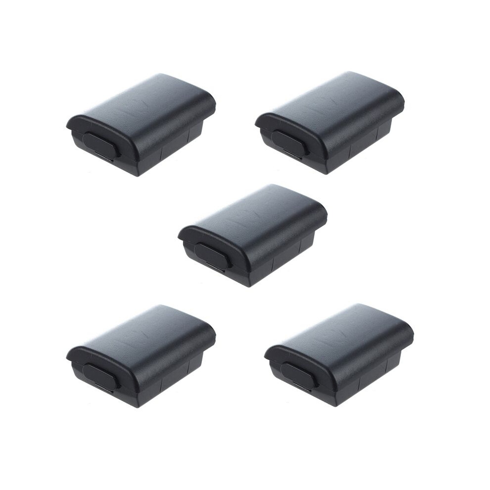 5X Lid Cover Case Cover Case Battery For Microsoft Xbox 360 Controller Black 4711114375910