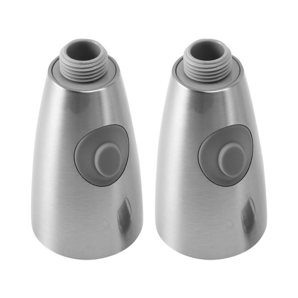 2X Kitchen Sink Faucet Replacement Parts Pull Down Faucet Spray Head, Only For G1/2 Connector, Brushed Nickel Finish 4713316096761