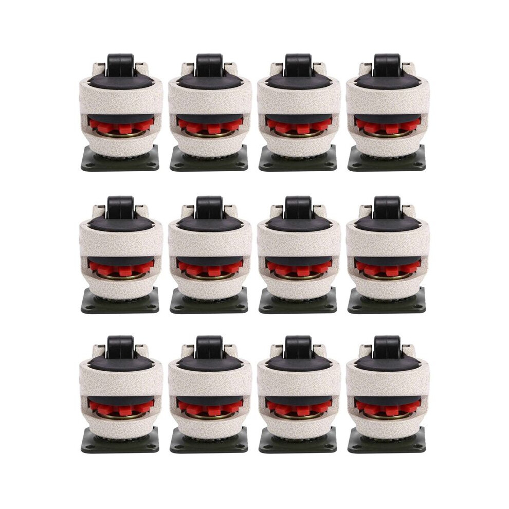 12 Pcs Retractable Leveling Casters Industrial Machine Swivel Caster Castor Wheel For Office Chair Trolley 220Lbs 4712974564247