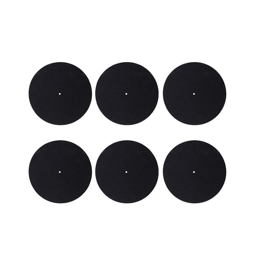 6Pcs Ultra-Thin Anti-Static Lp Vinyl Turntable Record Player Pad For Phonographs Flat Soft Mat Record Slipmat Mat Pad 4713800733448