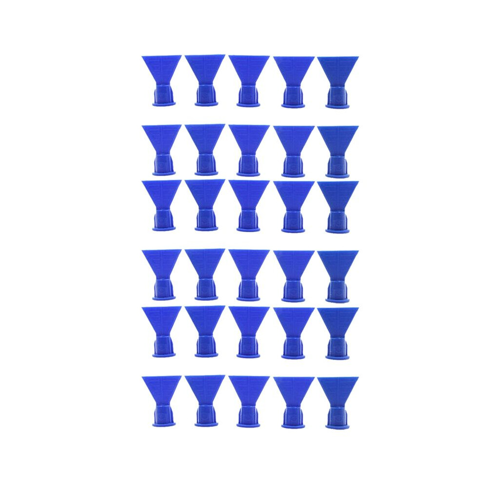 Wave Shape Silicon Cone For Cartridge Caulking Spare Part Nozzle Spray Tip For Sealant Dispenser Syringe Accessory 30Pcs 6133381025080