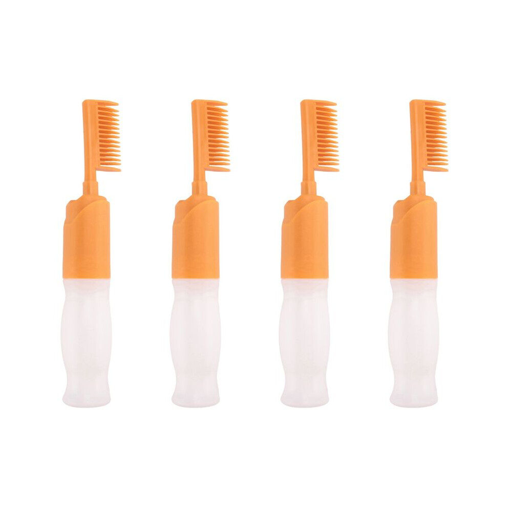 4X Hair Dyeing Comb Hair Dyeing Brush with Bottle DIY Combing Salon Dyeing Baking Oil Brush Hair Dye Tool