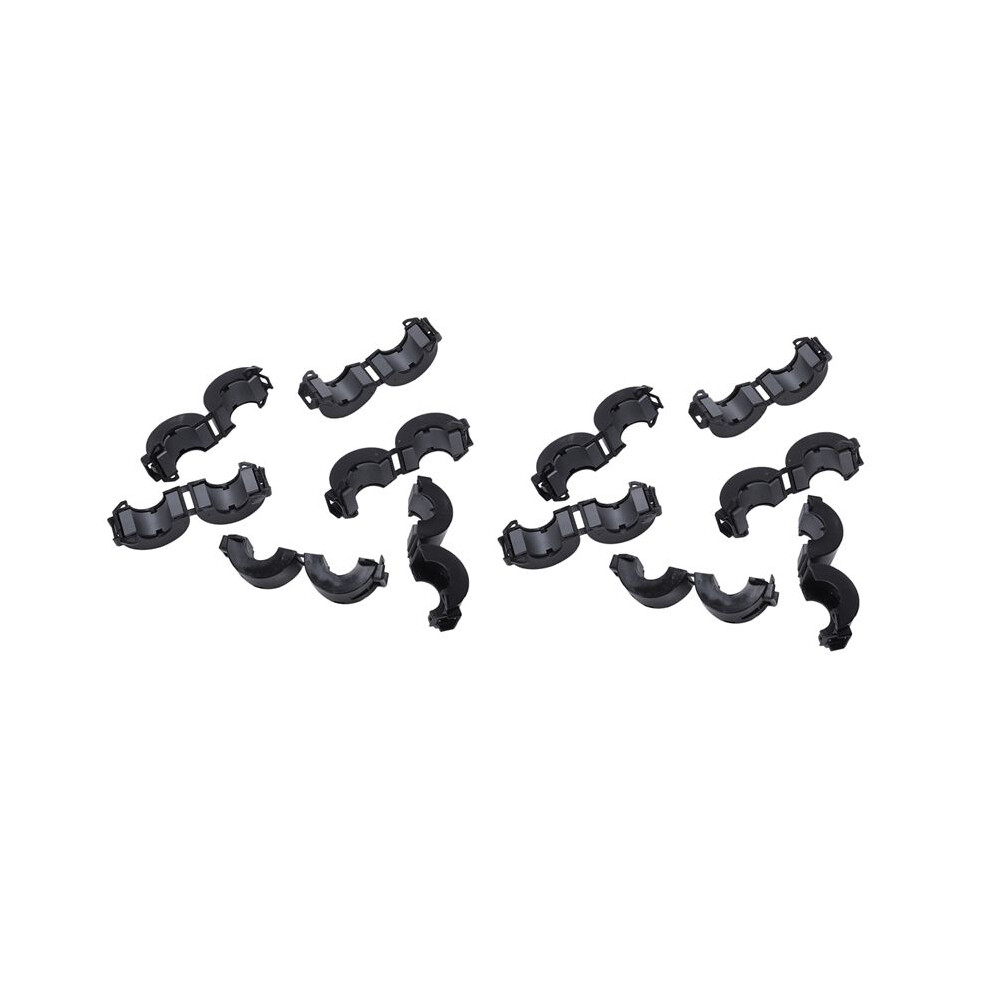 12 Pcs 15Mm Dia Cord Ferrite Core Noise Suppressor Filters Black 6133443875066