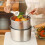 Cuisinière non ternie, mode commerciale, poignée résistante à la 4