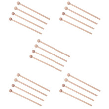 10 Pair Wood Mallets Percussion Sticks for Energy Chime, Xylophone, Wood Block, Glockenspiel and Bells
