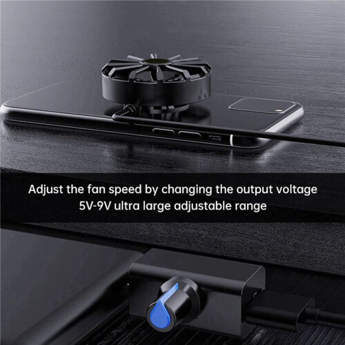 2X 18W High Power USB Speed Controller DC5V 4A Adjustable Control Fan Cooler Type-C USB Fan Speed Radiator Accessories 2